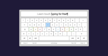 Write on the keyboard quickly without looking